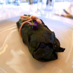 duck confit chard wrap