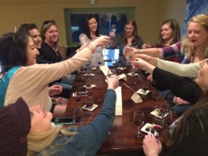 Cheers to wine, chocolate, and Lauren!